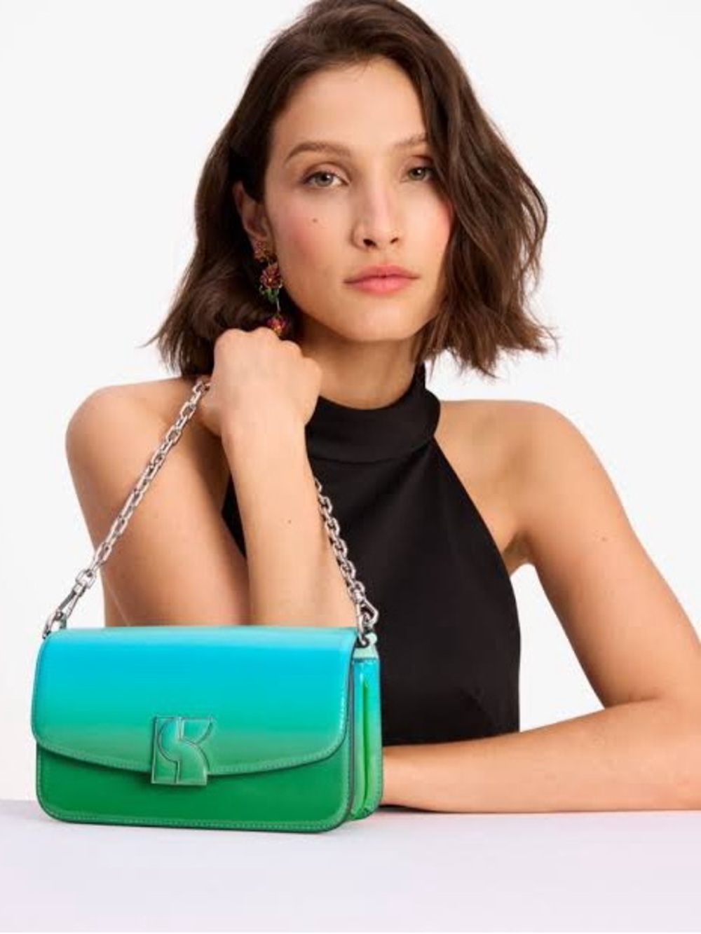 kate spade Dakota Mint Ombre Crossbody Bag - Picture 2 of 7